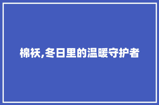 棉袄,冬日里的温暖守护者